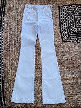 Frame le high Denim White Flare Jeans